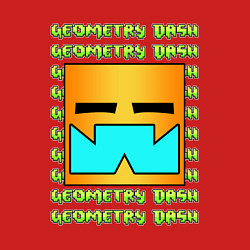 Свитшот хлопковый мужской GEOMETRY DASH КЛАССИКА УРОВЕНЬ, цвет: красный — фото 2