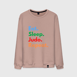 Мужской свитшот Eat Sleep Judo Repeat