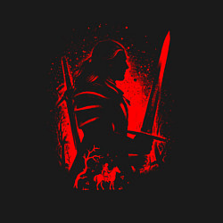 Свитшот хлопковый мужской ВЕДЬМАК И ПЛОТВА, РУНЫ, БРЫЗГИ КРАСОК, цвет: черный — фото 2