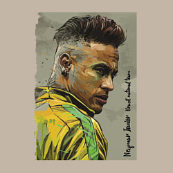 Свитшот хлопковый мужской Neymar Junior - Brazil national team, цвет: миндальный — фото 2