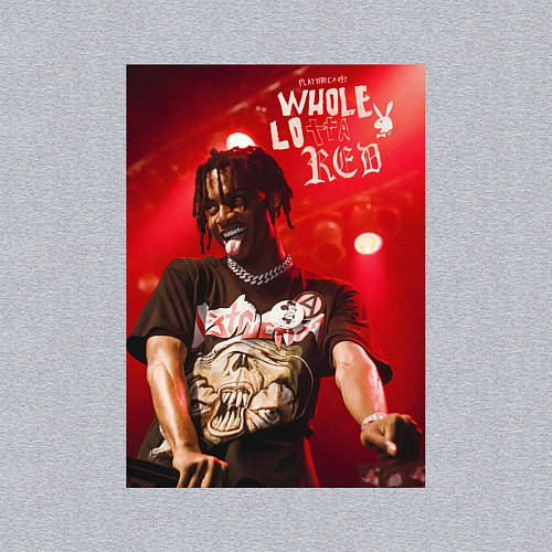 Мужской свитшот PLAYBOI CARTI WLR / Меланж – фото 3