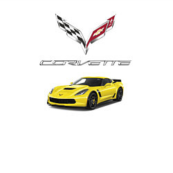 Свитшот хлопковый мужской Chevrolet Corvette motorsport, цвет: белый — фото 2