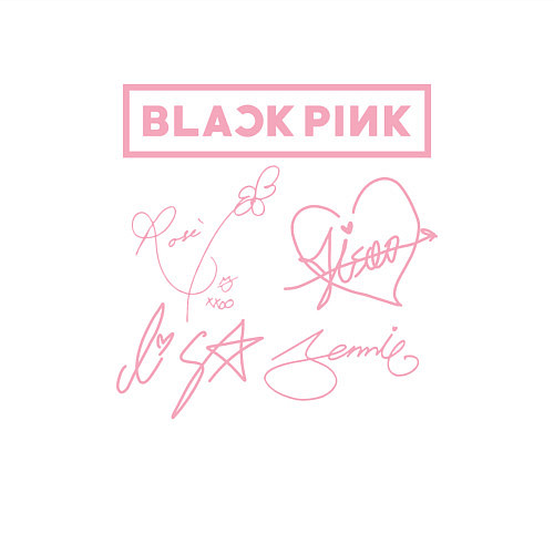 Мужской свитшот BLACKPINK АВТОГРАФЫ БЛЭКПИНК / Белый – фото 3