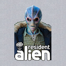 Свитшот хлопковый мужской Resident alien, цвет: меланж — фото 2