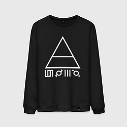 Свитшот хлопковый мужской 30 Seconds to Mars - Logo, цвет: черный