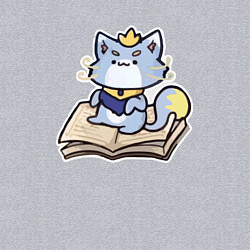 Свитшот хлопковый мужской The Magical Cat Yuumi, цвет: меланж — фото 2