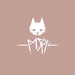 Свитшот хлопковый мужской Stray: Мяу, цвет: пыльно-розовый — фото 2