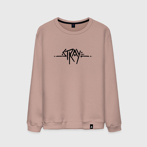 Мужской свитшот Stray Logo / Пыльно-розовый – фото 1