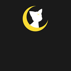 Свитшот хлопковый мужской Артемис для Луны, цвет: черный — фото 2