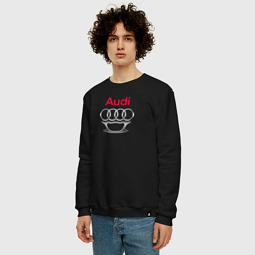 Мужской свитшот Audi костет / Черный – фото 3