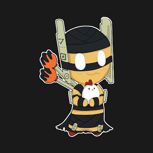 Мужской свитшот Shadow Shaman Chibi / Черный – фото 3