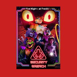 Свитшот хлопковый мужской Five Nights at Freddys 5 poster, цвет: красный — фото 2