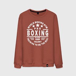 Свитшот хлопковый мужской PRO BOXING, цвет: кирпичный