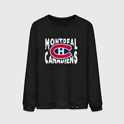 Свитшот хлопковый мужской Монреаль Канадиенс, Montreal Canadiens, цвет: черный
