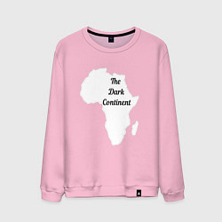 Свитшот хлопковый мужской The Dark Continent Африка, цвет: светло-розовый