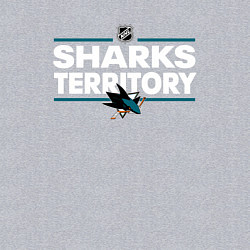 Свитшот хлопковый мужской SHARKS TERRITORY САН-ХОСЕ ШАРКС, цвет: меланж — фото 2