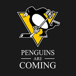 Свитшот хлопковый мужской Penguins are coming, Pittsburgh Penguins, Питтсбур, цвет: черный — фото 2