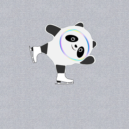 Мужской свитшот Китайское фигурное катание / Меланж – фото 3