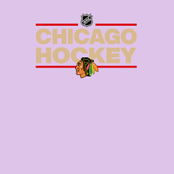 Свитшот хлопковый мужской CHICAGO BLACKHAWKS NHL ЧИКАГО НХЛ, цвет: лаванда — фото 2