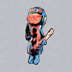 Свитшот хлопковый мужской Бабка Гренни арт, цвет: меланж — фото 2