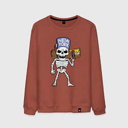 Свитшот хлопковый мужской Cool skater!, цвет: кирпичный