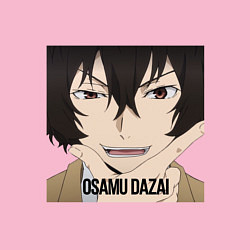 Свитшот хлопковый мужской Osamu Dazai - лицо, цвет: светло-розовый — фото 2