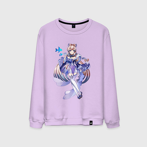 Мужской свитшот Кокоми с рыбкой / Лаванда – фото 1