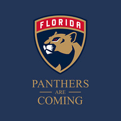 Свитшот хлопковый мужской Panthers are coming Florida Panthers Флорида Панте, цвет: тёмно-синий — фото 2