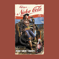 Свитшот хлопковый мужской Nuka Cola - raid your first!, цвет: кирпичный — фото 2