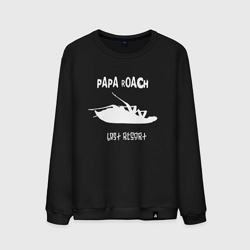 Мужской свитшот Papa Roach , Папа Роач Рок / Черный – фото 1