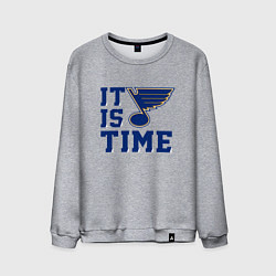 Мужской свитшот It is St Louis Blues time Сент Луис Блюз