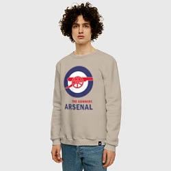 Свитшот хлопковый мужской Arsenal The Gunners, цвет: миндальный — фото 2