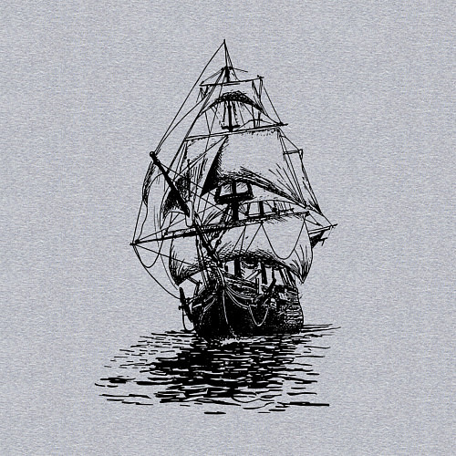 Мужской свитшот Pacific ocean Frigate / Меланж – фото 3