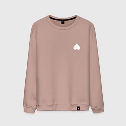 Свитшот хлопковый мужской Душа Монстра, цвет: пыльно-розовый
