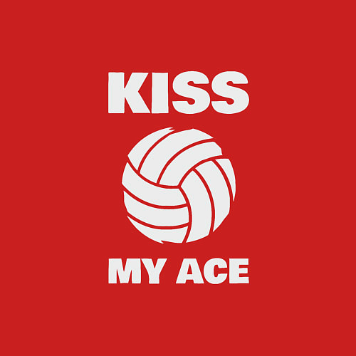 Мужской свитшот Kiss - My Ace / Красный – фото 3