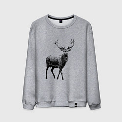 Мужской свитшот Черный олень Black Deer