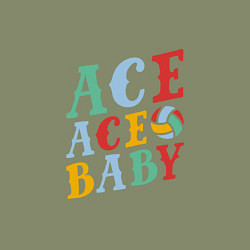Свитшот хлопковый мужской Ace Ace Baby, цвет: авокадо — фото 2
