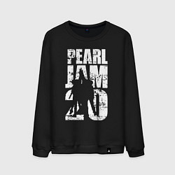 Свитшот хлопковый мужской Pearl Jam, группа, цвет: черный