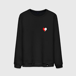 Свитшот хлопковый мужской Душа Бога, цвет: черный