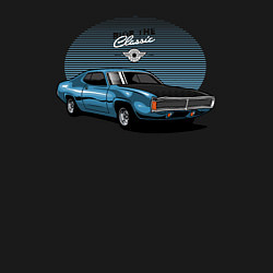 Свитшот хлопковый мужской Ретро-автомобиль, цвет: черный — фото 2