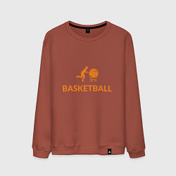 Свитшот хлопковый мужской Buy Basketball, цвет: кирпичный