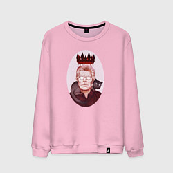 Свитшот хлопковый мужской Король ужасов СТИВЕН КИНГ, цвет: светло-розовый