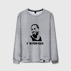 Свитшот хлопковый мужской Fun guy Леонард Кавай, цвет: меланж