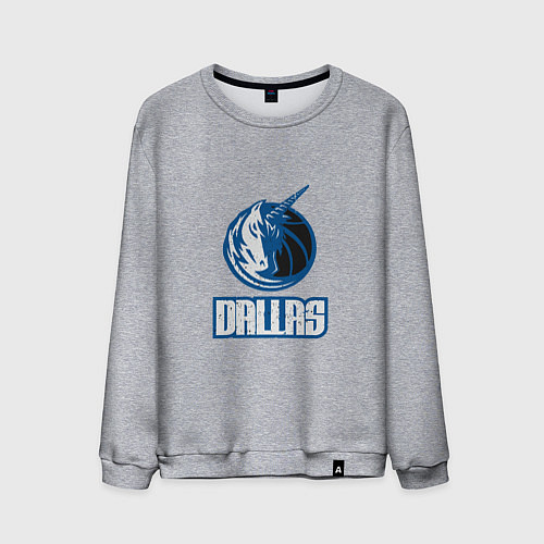 Мужской свитшот Dallas - Mavericks / Меланж – фото 1