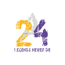 Свитшот хлопковый мужской Kobe Never Die - 24, цвет: белый — фото 2