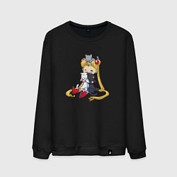 Мужской свитшот Crazy Moon Cat