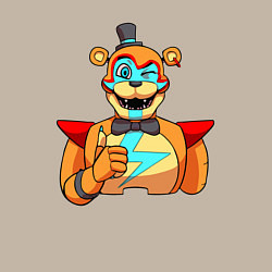 Свитшот хлопковый мужской Five Nights at Freddys: Security Breach - Глэмрок, цвет: миндальный — фото 2