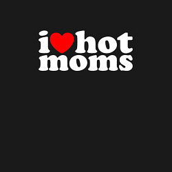 Свитшот хлопковый мужской I LOVE HOT MOMS, цвет: черный — фото 2