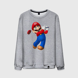 Мужской свитшот Марио - крутейший гольфист Super Mario