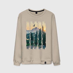 Мужской свитшот Горные Походы и Птицы